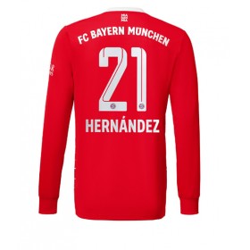 Herren Fußballbekleidung Bayern Munich Lucas Hernandez #21 Heimtrikot 2022-23 Langarm
